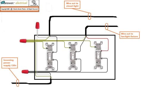 3 gang box wiring problems